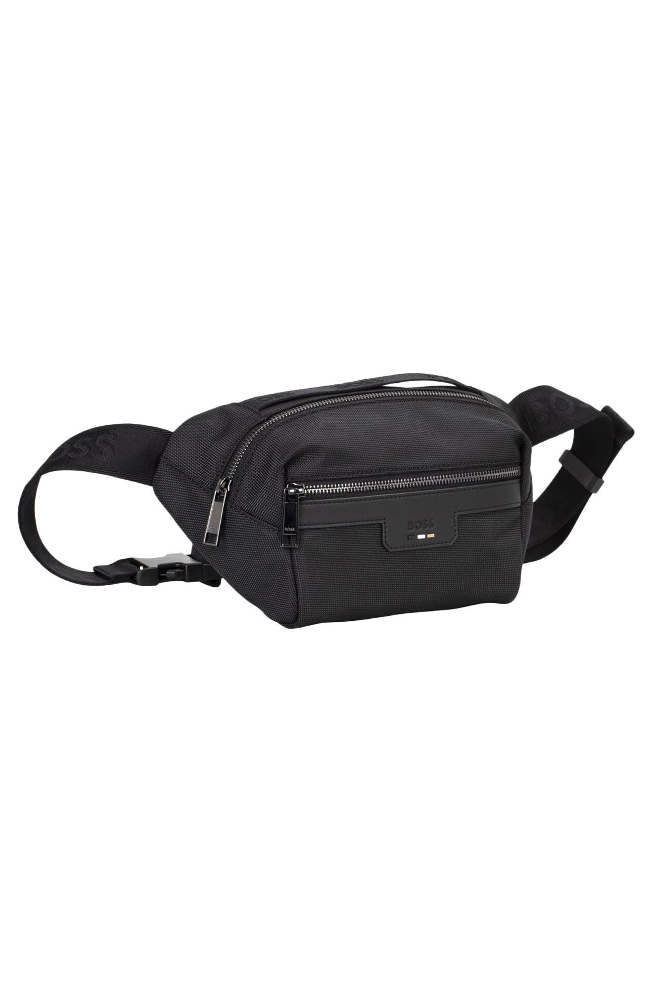 HUGO Ray Belt Bag, Alternate, color, Black