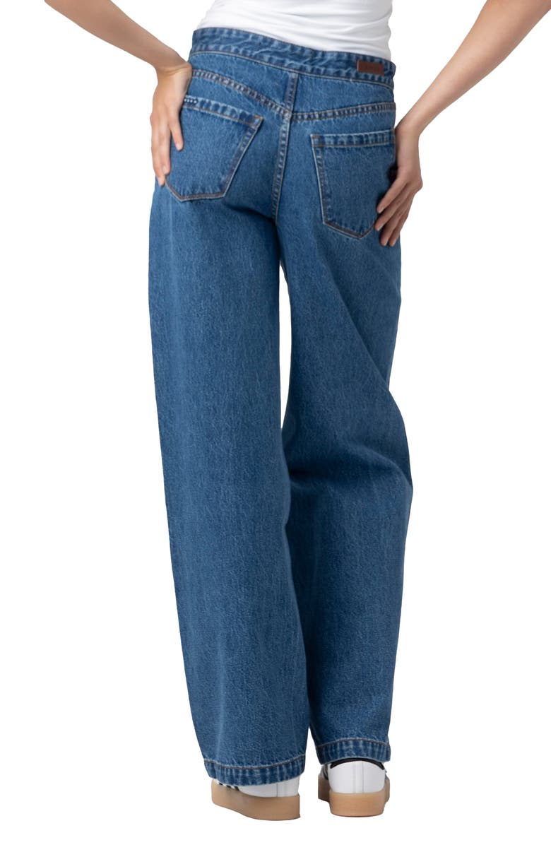 BLANKNYC The Franklin Pintuck High Waist Wide Leg Jeans, Alternate, color, Hands Down