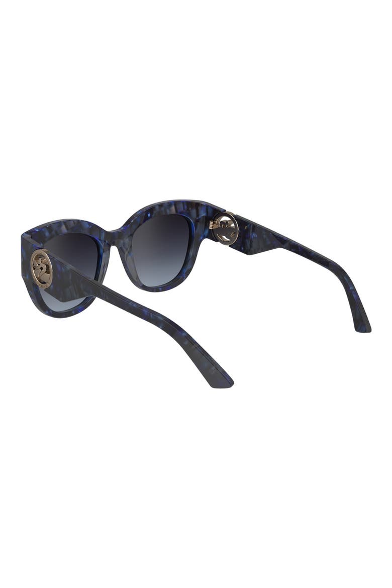 55mm Gradient Butterfly Sunglasses, Alternate, color, BLUE HAVANA