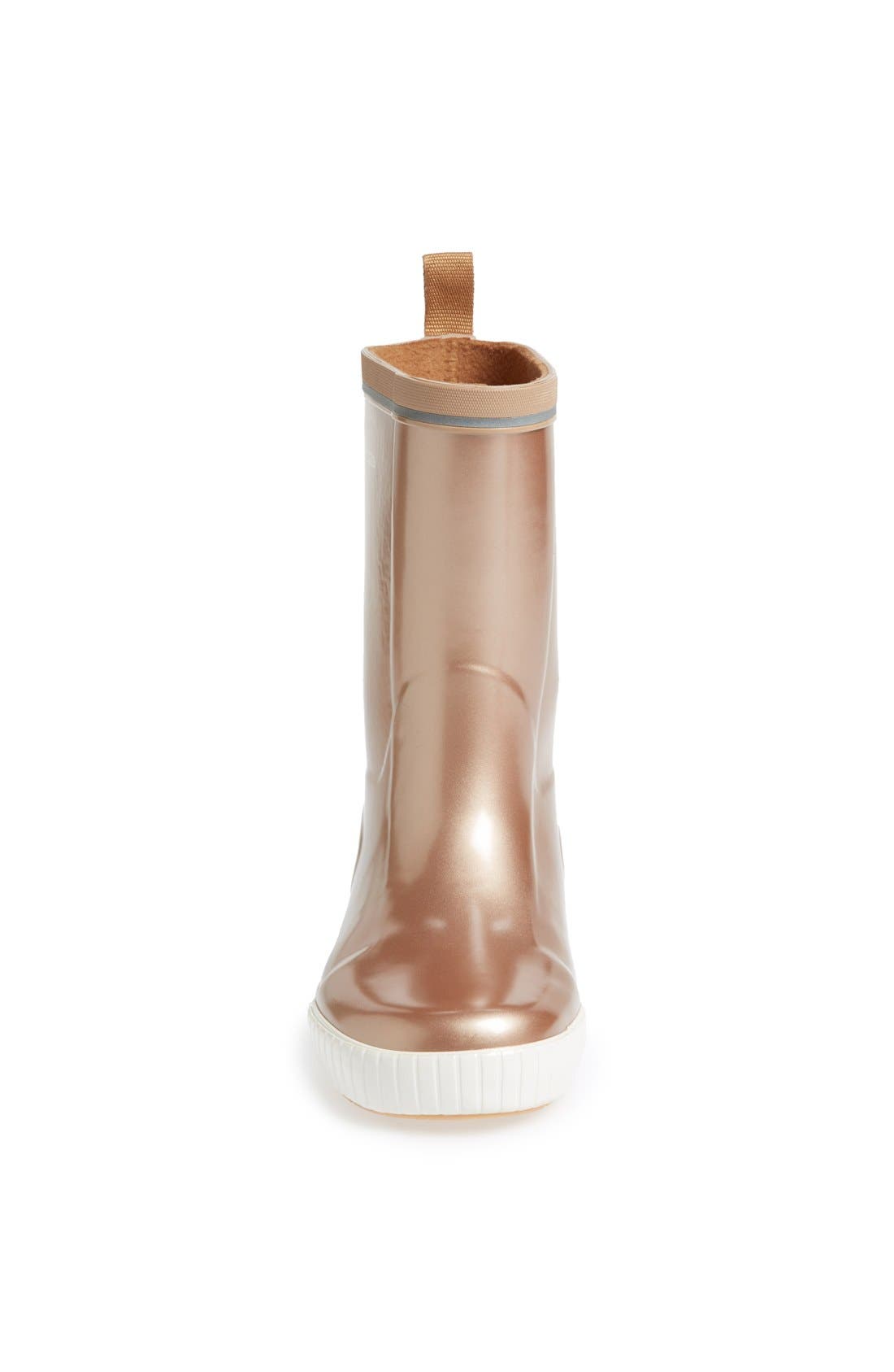 'Skerry Metallic' Rain Boot, Alternate, color, ROSE GOLD