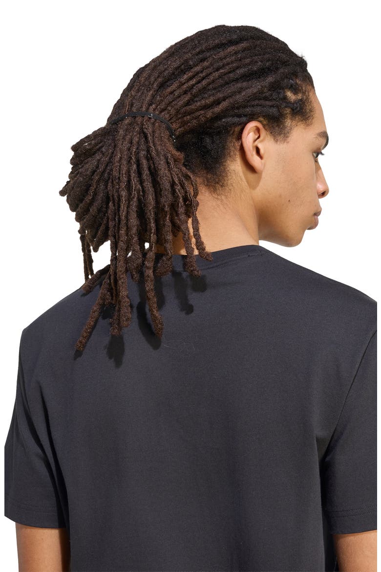 3-Bar Logo Cotton T-Shirt, Alternate, color, BLACK