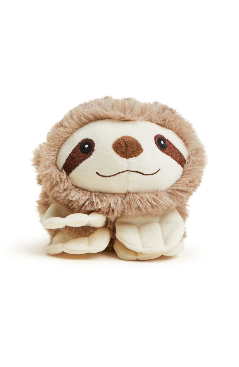 Warmies Sloth Plush Neck Wrap, Alternate, color, Medium Brown