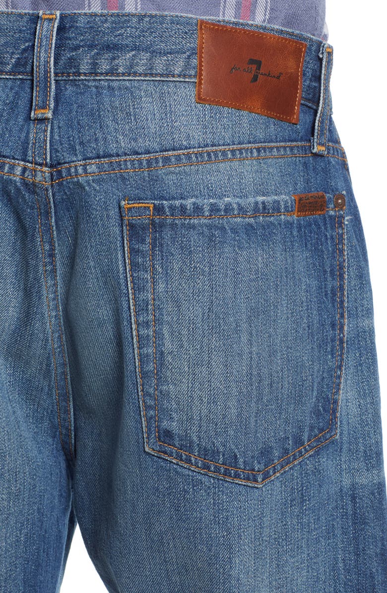 7 For All Mankind <sup>®</sup> Cutoff Denim Shorts, Alternate, color,