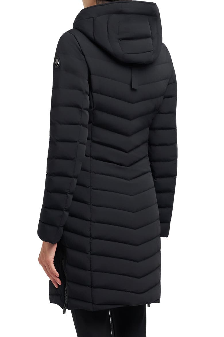 Andesite Water Repellent Hooded 800 Fill Power Down Parka, Alternate, color, BLACK