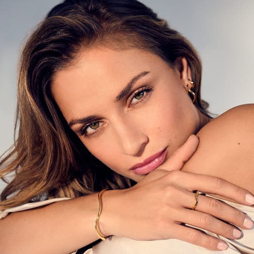 Sif Jakobs Jewellery Ring Ellera Waves Pianura In Gold