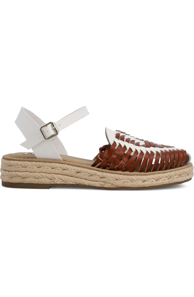 MIA Eshani Ankle Strap Espadrille Sandal, Alternate, color, White/ Cogn