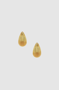 ANINE BING Ribbed Drop Earrings