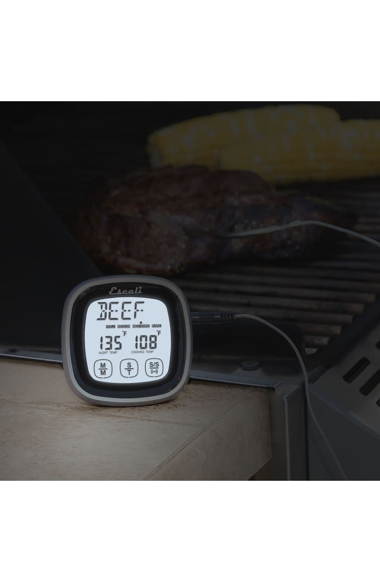 ESCALI Touch Screen Thermometer and Timer, Alternate, color, Black