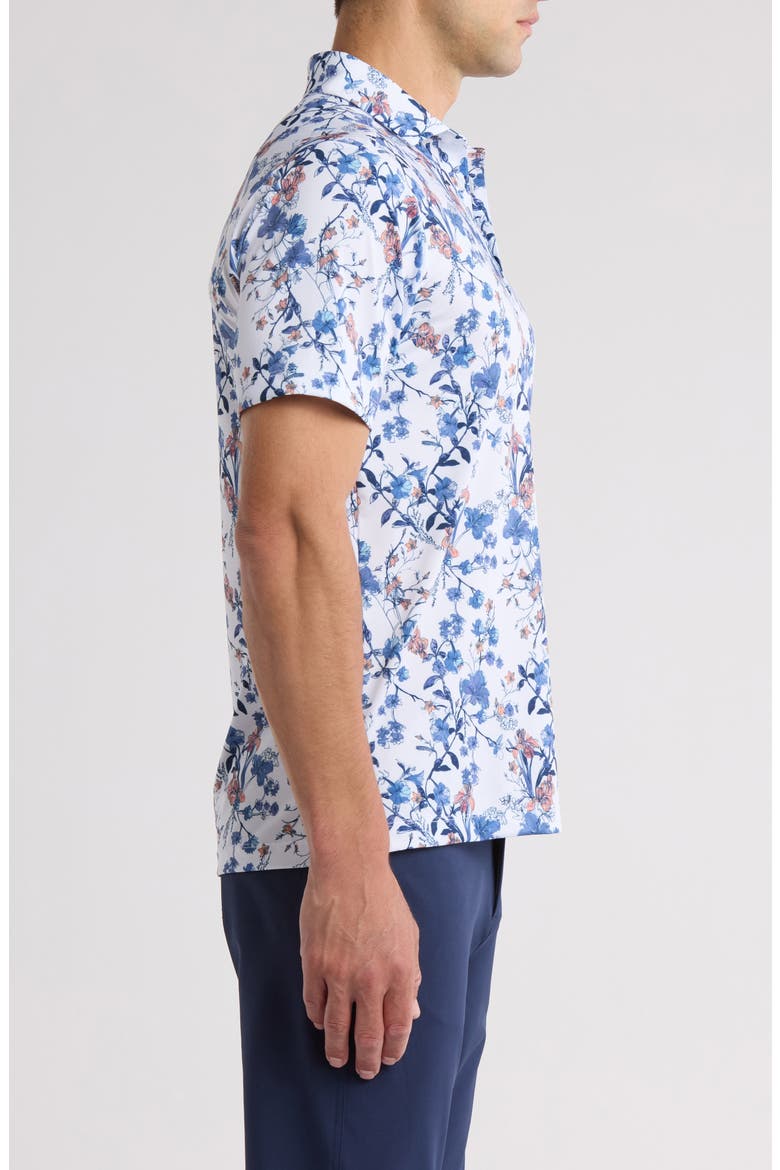Core Floral Performance Golf Polo, Alternate, color, WILD ONE