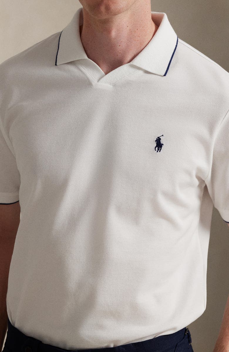 Polo Ralph Lauren Jacquard Mesh Polo, Alternate, color, White