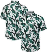 Tommy Bahama Men's Tommy Bahama Green New York Jets Sunnyvale Blooms Camp Button-Up Shirt