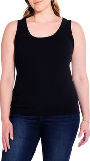 NIC+ZOE Perfect Rib Scoop Neck Knit Tank Top