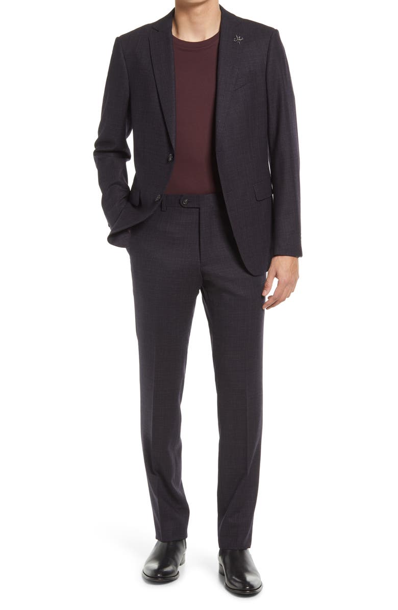 John Varvatos Star USA Mélange Wool Suit, Main, color, 