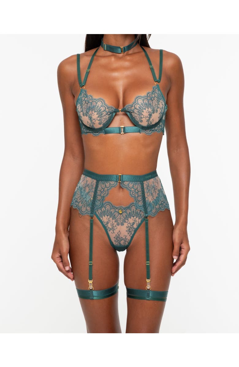 One Empire Nocturna Lingerie Set, Main, color, Green
