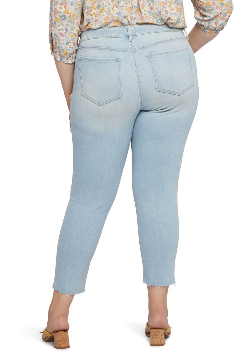 Alina Raw Hem Ankle Skinny Jeans, Alternate, color, DUNES