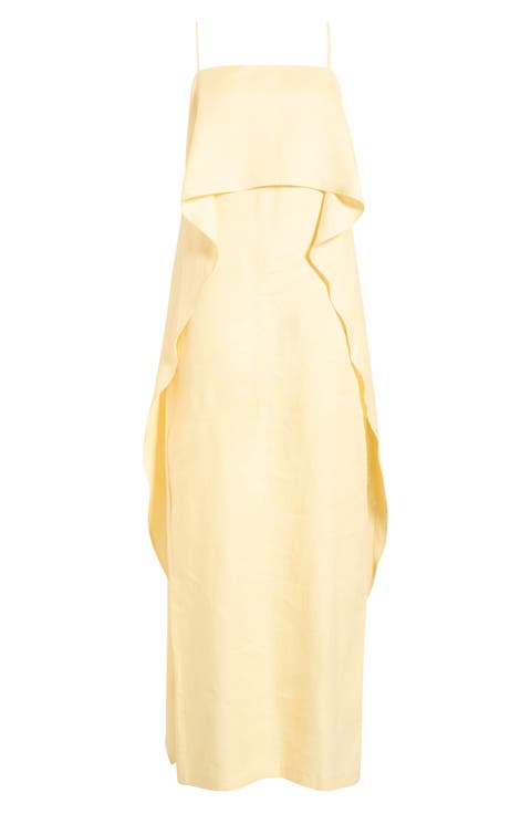 Valencia Linen Maxi Dress