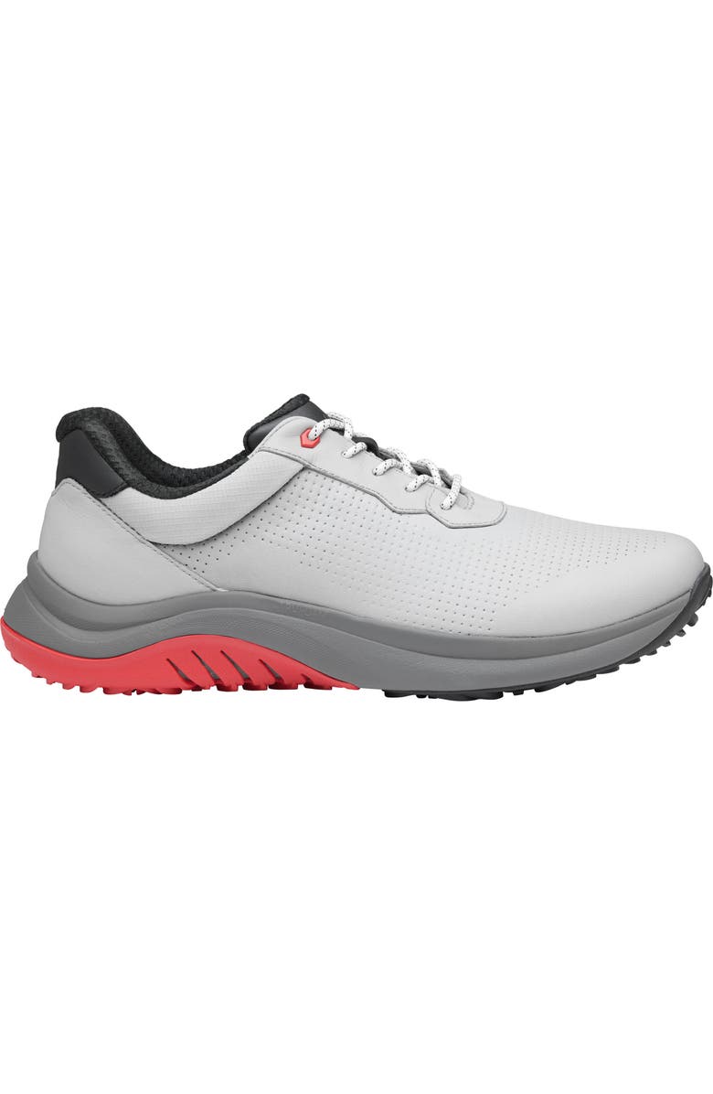 Johnston & Murphy HT1-Luxe Hybrid Golf Shoe, Alternate, color, Light Gray Waterproof Full