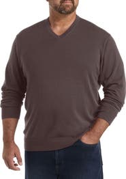 Harbor Bay by DXL Big & Tall V-Neck Pullover