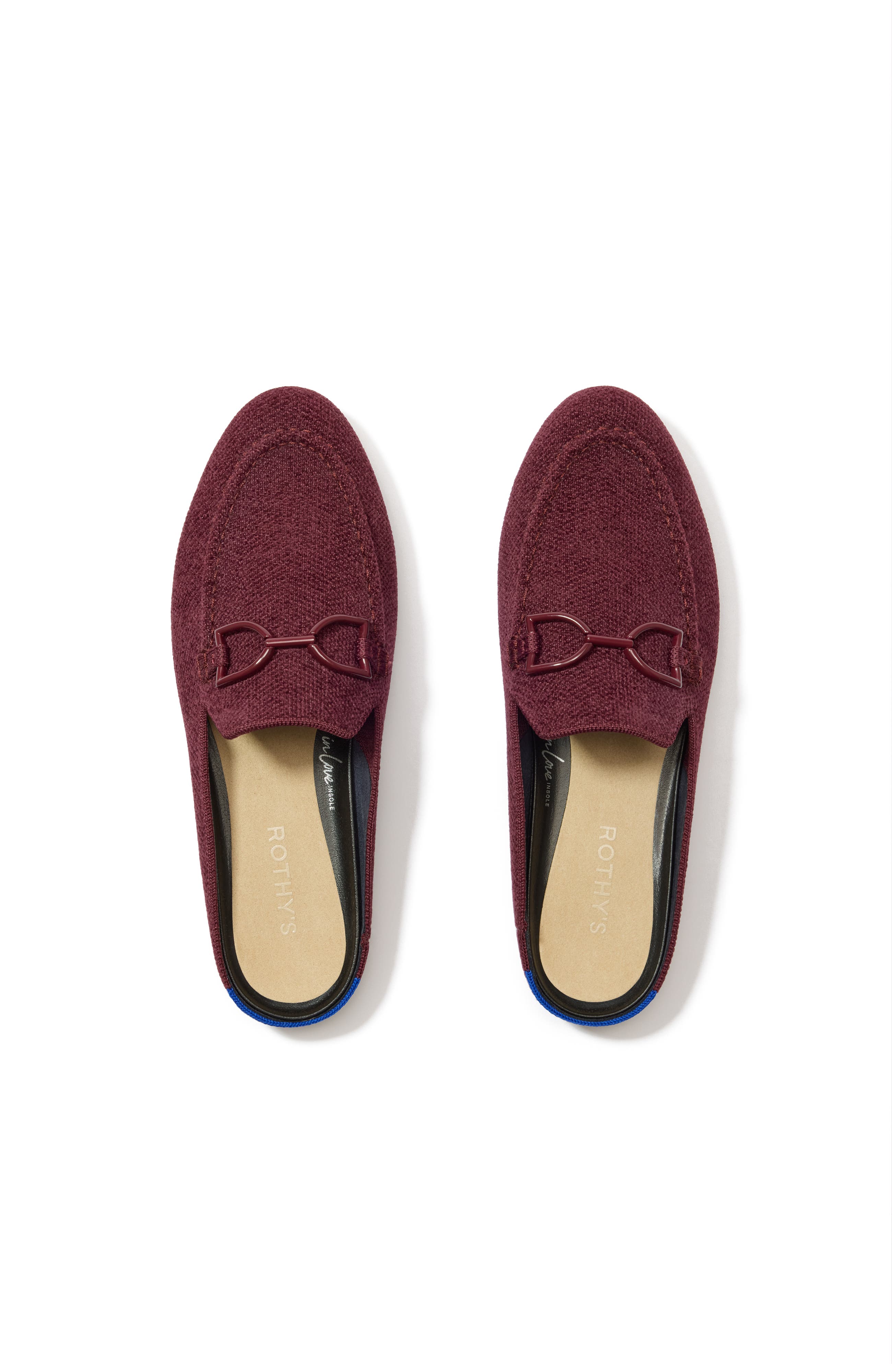 Rothy's The ReVelvet Double Bit Loafer Mule, Main, color, Revelvet Syrah