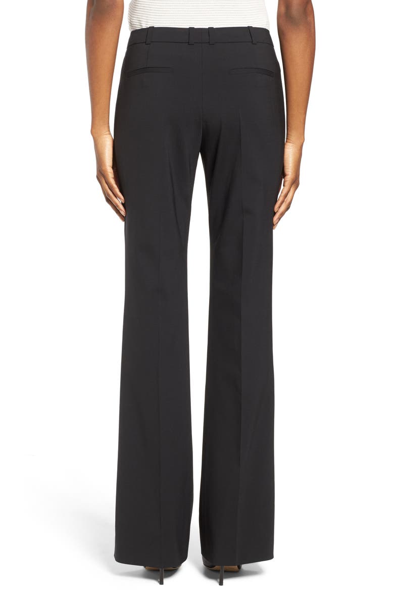 BOSS Tulea3 Tropical Stretch Wool Trousers, Alternate, color, Black