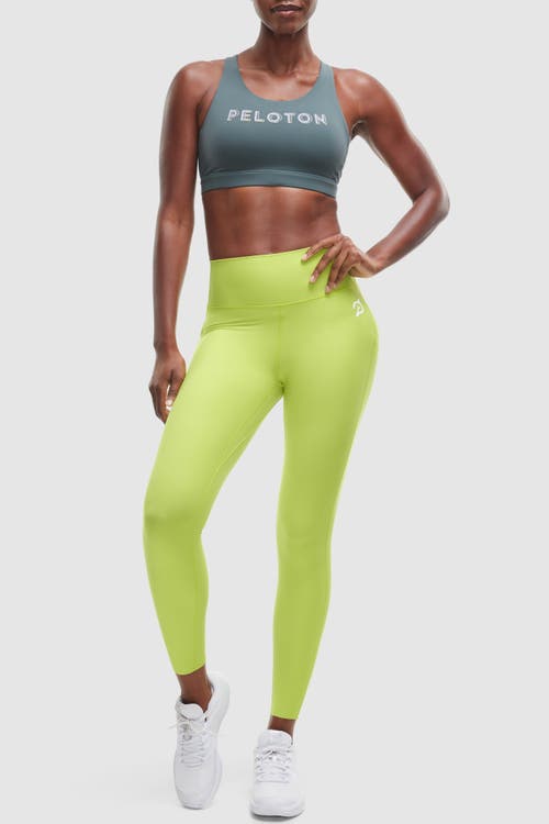Peloton Cadent High Rise Pocket Legging In Chartreuse