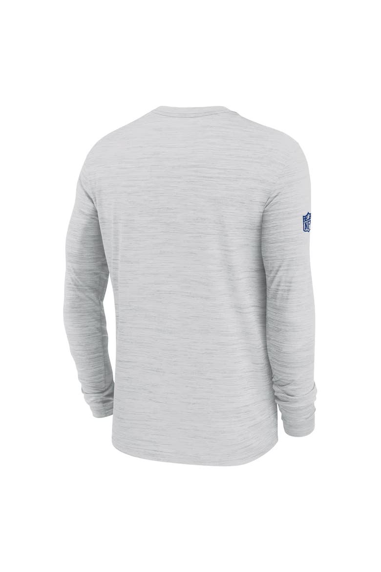 Men's Nike Ash New York Giants Sideline Velocity Performance Long Sleeve T-Shirt, Alternate, color, Ash