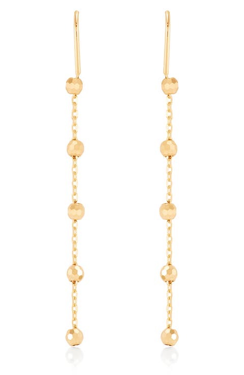 Beaded Threader Drop Earrings