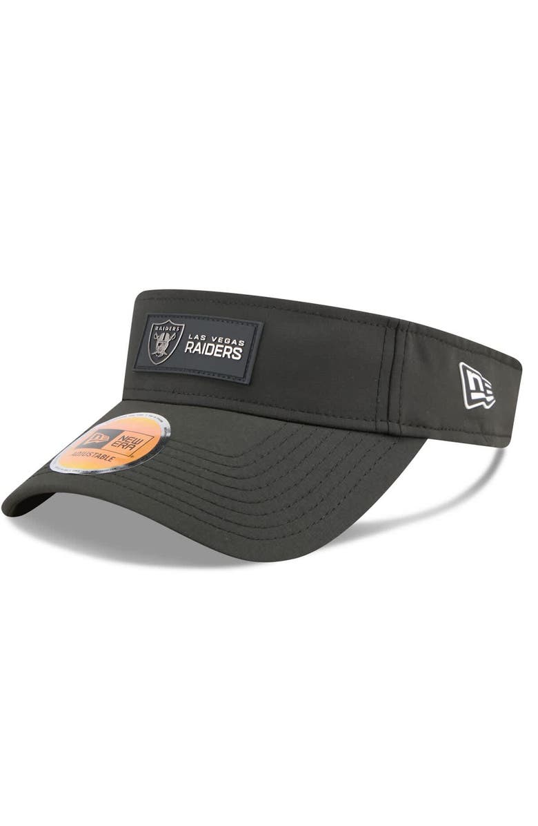 New Era Men's New Era Black Las Vegas Raiders 2025 Sideline Visor, Main, color, Black