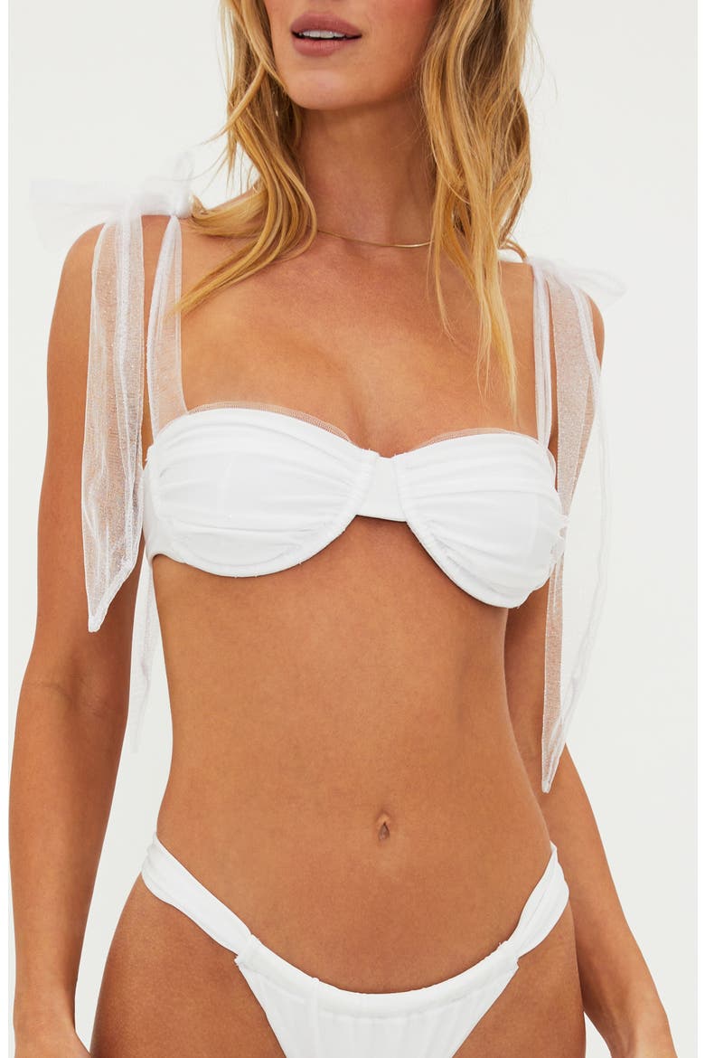Drea Underwire Bikini Top, Main, color, WHITE