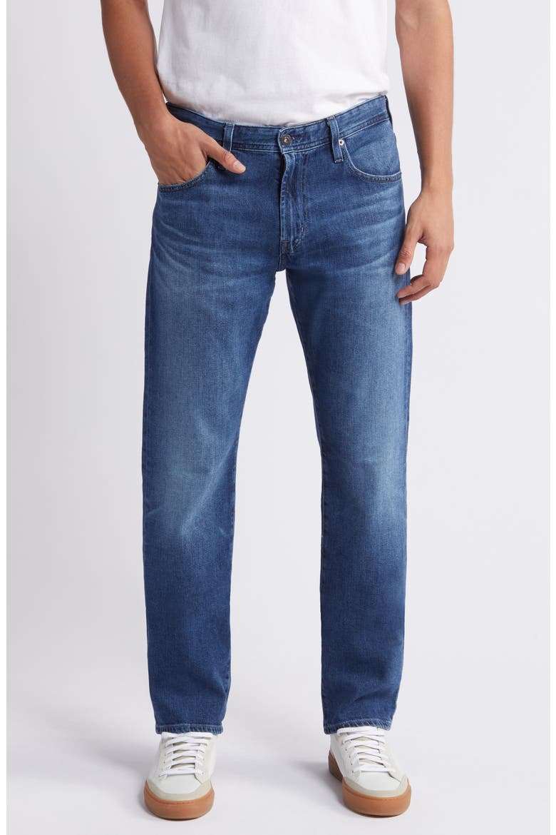Everett Slim Straight Leg Jeans, Main, color, LAKE UNION
