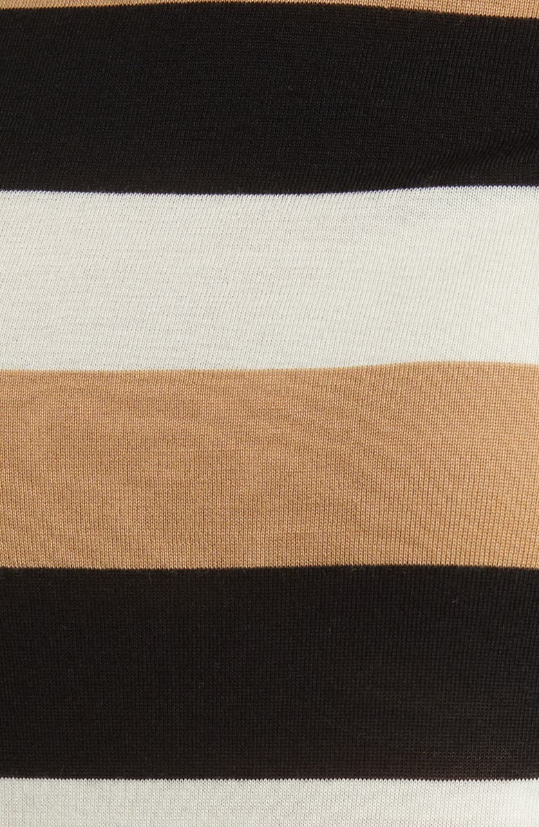 BOSS Fratellina Stripe Wool Mock Neck Sweater, Alternate, color, 