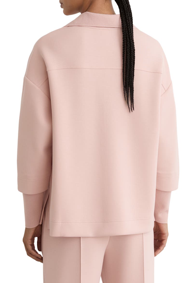 Bernie Johnny Collar Sweatshirt, Alternate, color, PALE PINK