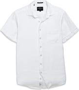 Rodd & Gunn Palm Beach Sports Fit Short Sleeve Linen Button-Up Shirt
