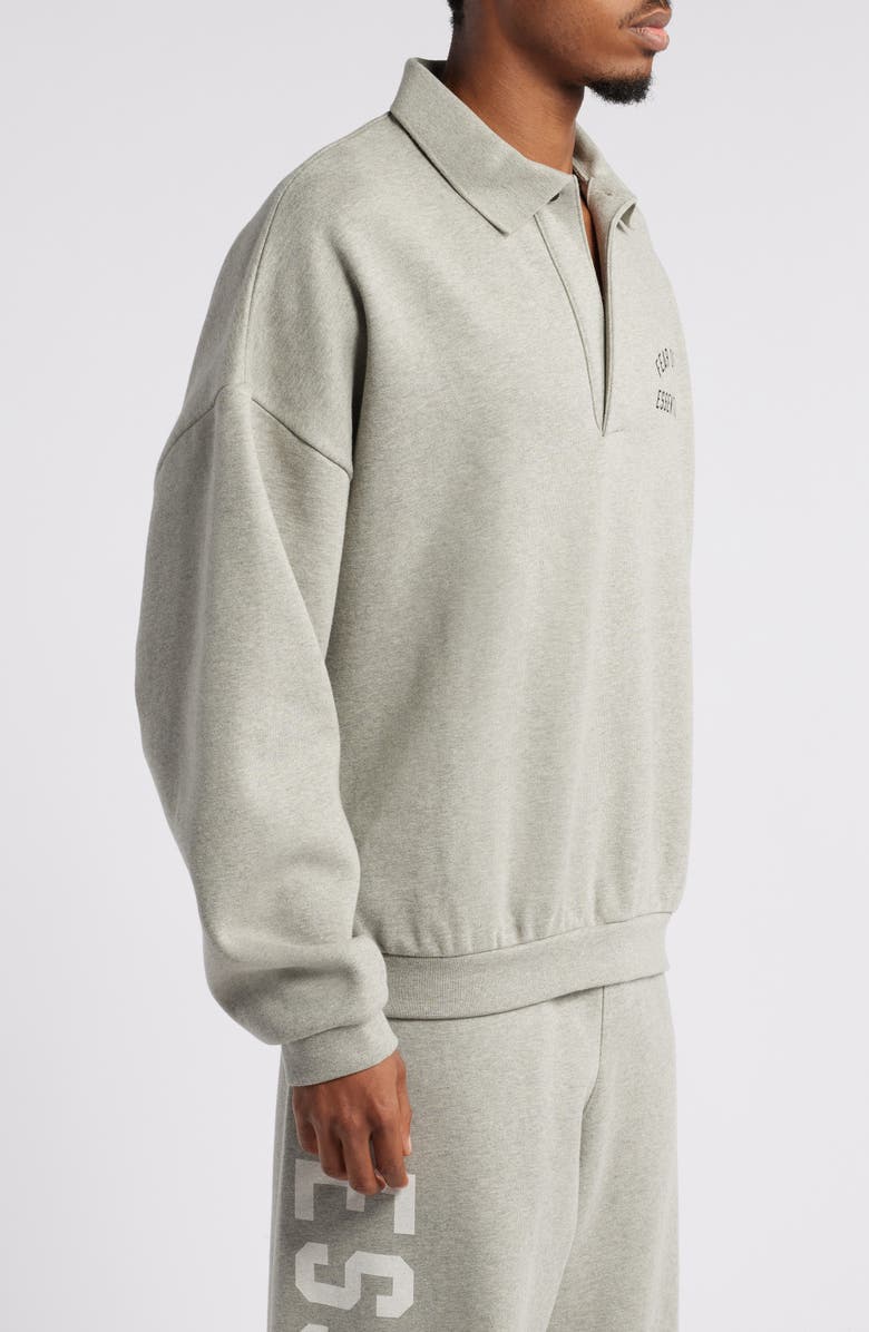 Fear of God Essentials Gender Inclusive Cotton Blend Polo Sweatshirt, Alternate, color,