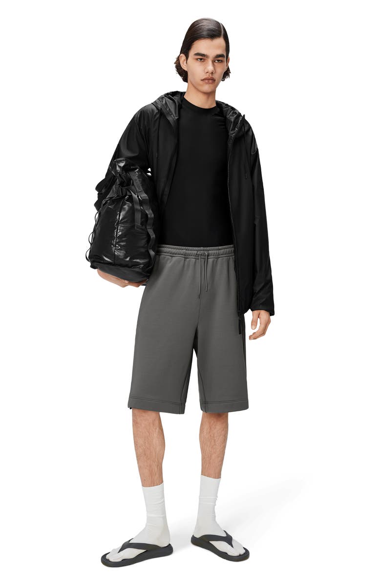 Rains Lohja Insulated Rain Jacket, Alternate, color, Black