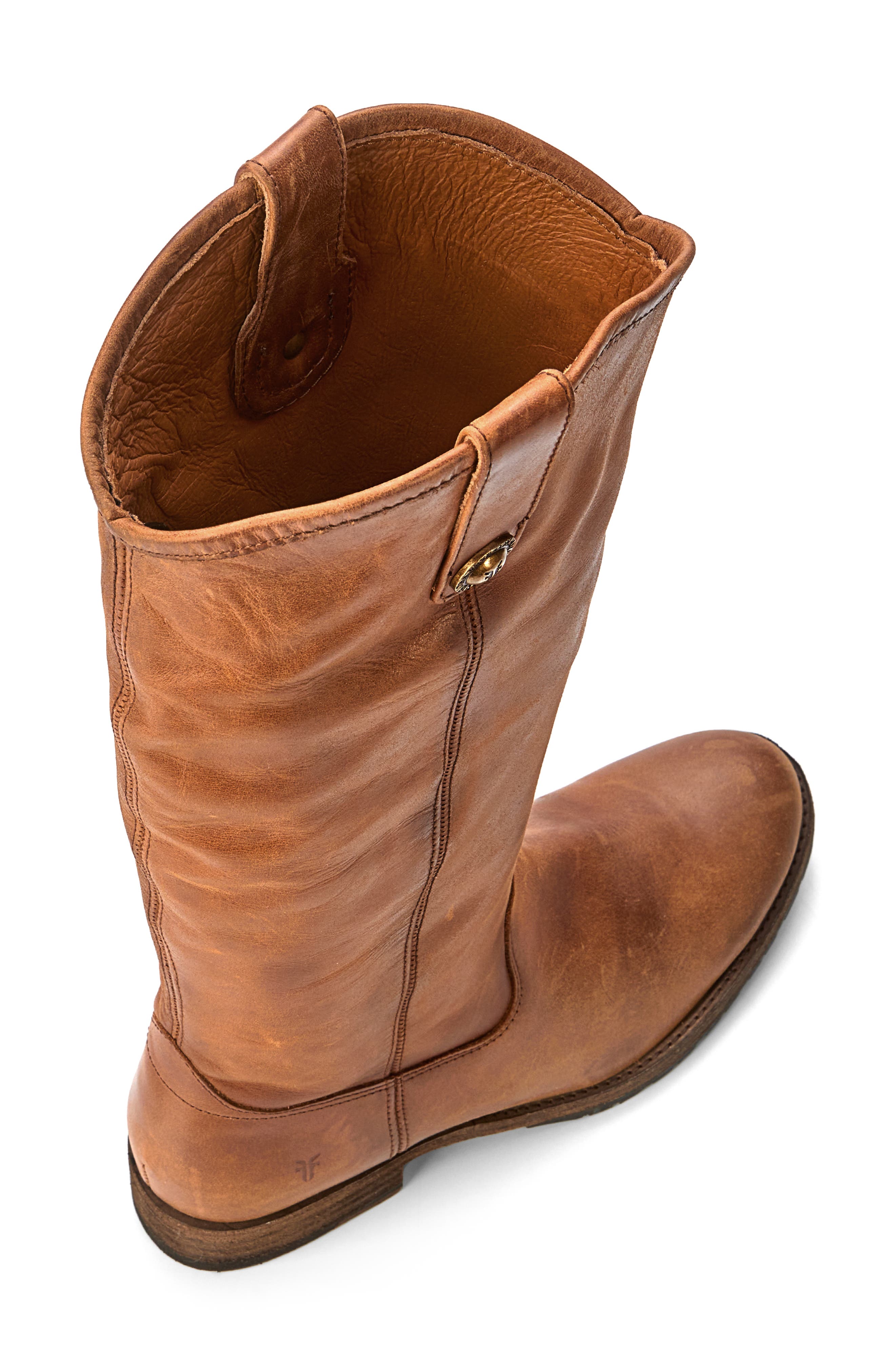 Frye Melissa Button Lug Riding Boot, Alternate, color, 