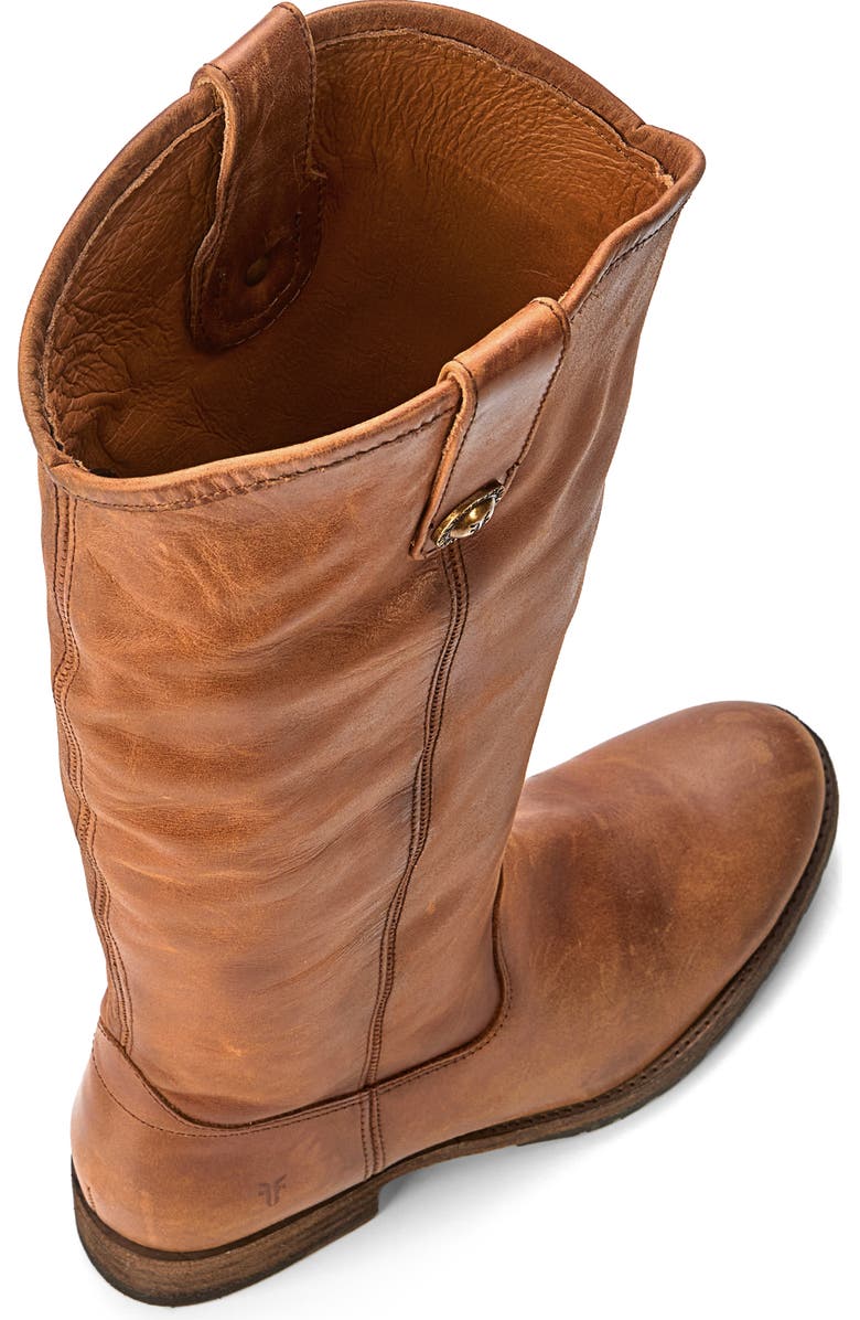 Frye Melissa Button Lug Riding Boot, Alternate, color,