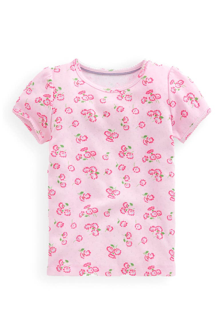 Kids' Embroidered Cotton T-Shirt, Main, color, LOTUS DAISY