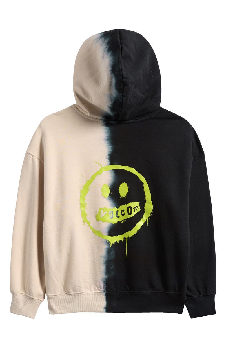 Volcom Kids' Dip Dye Graffiti Graphic Hoodie, Alternate, color, 