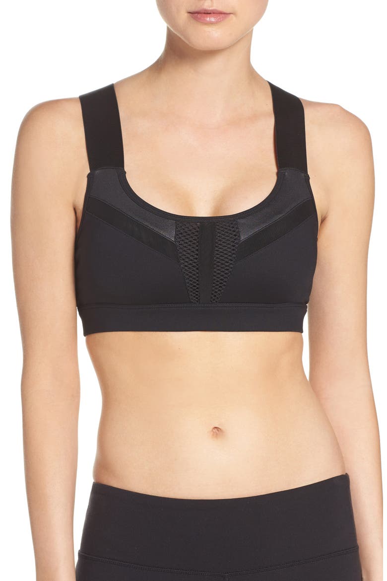 Equalize Sports Bra, Main, color, BLACK