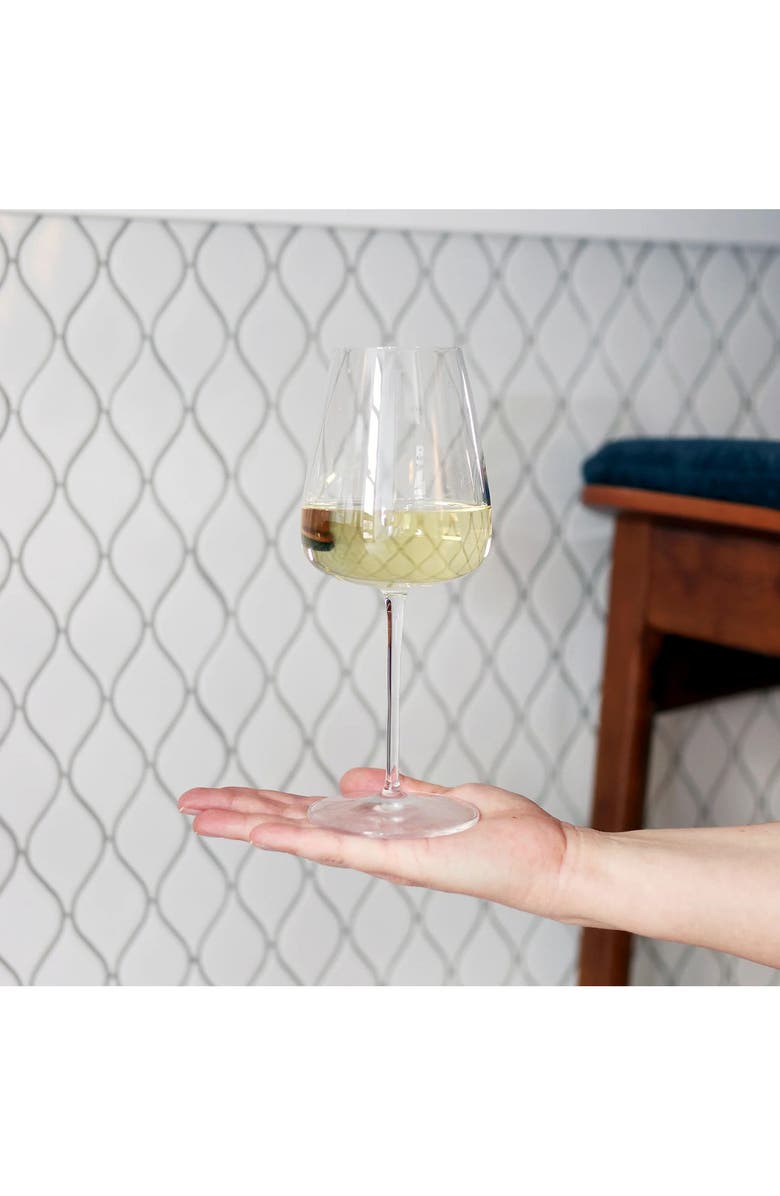 Luigi Bormioli Talismano Set of 4 Chardonnay Grand Cru Glasses, Alternate, color, Clear