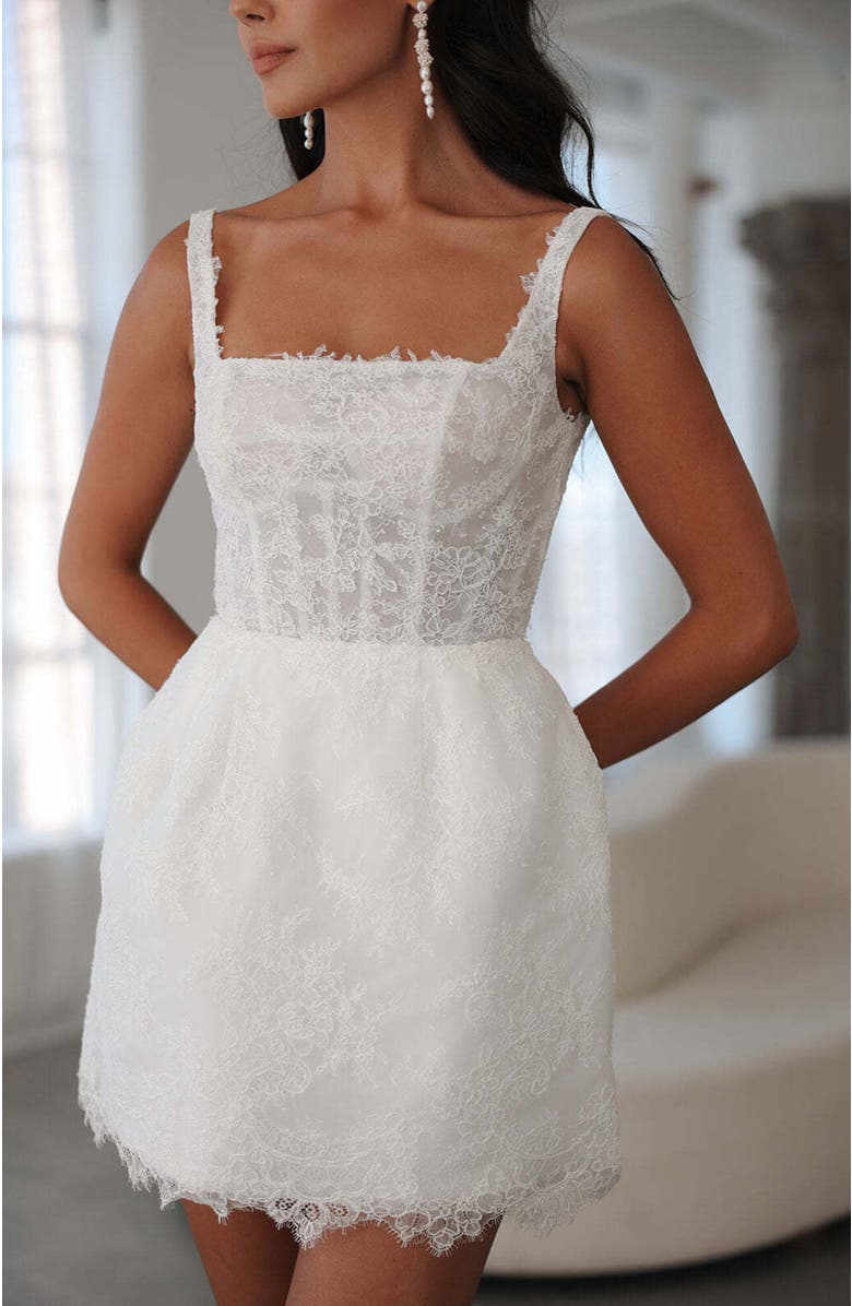 Untamed Petals Camille Mini Dress, Alternate, color, Ivory