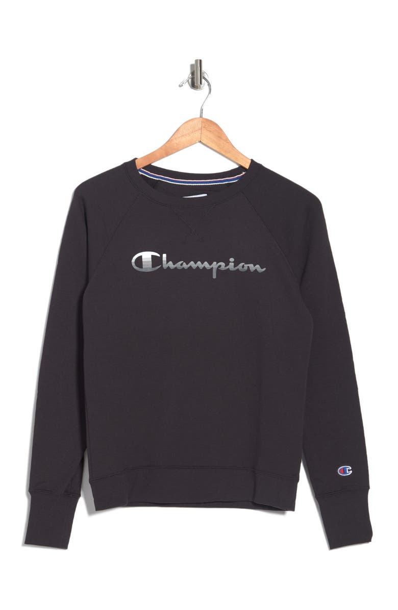 Champion Powerblend Logo Graphic Pullover, Alternate, color,