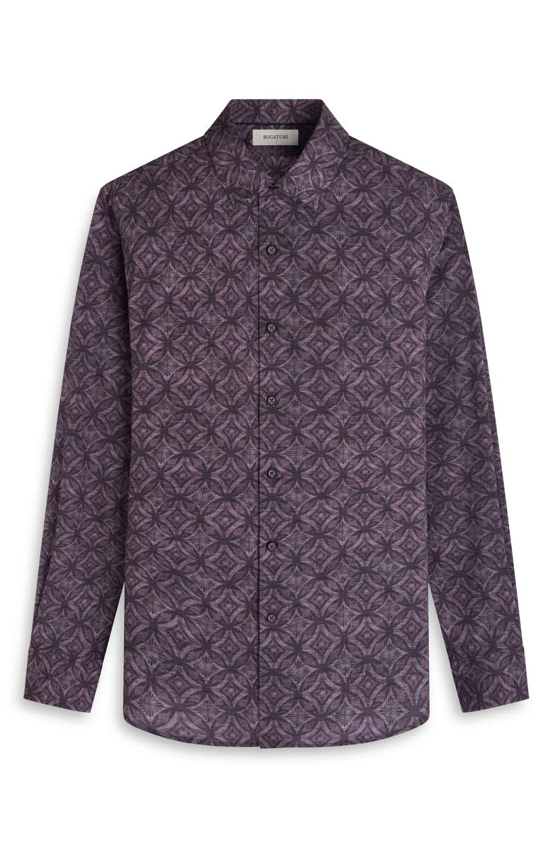 Bugatchi Julian Button-Up Shirt, Alternate, color, Wood Rose