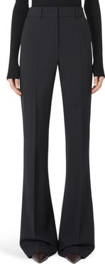 SPORTMAX Febe Stretch Wool Flare Leg Pants