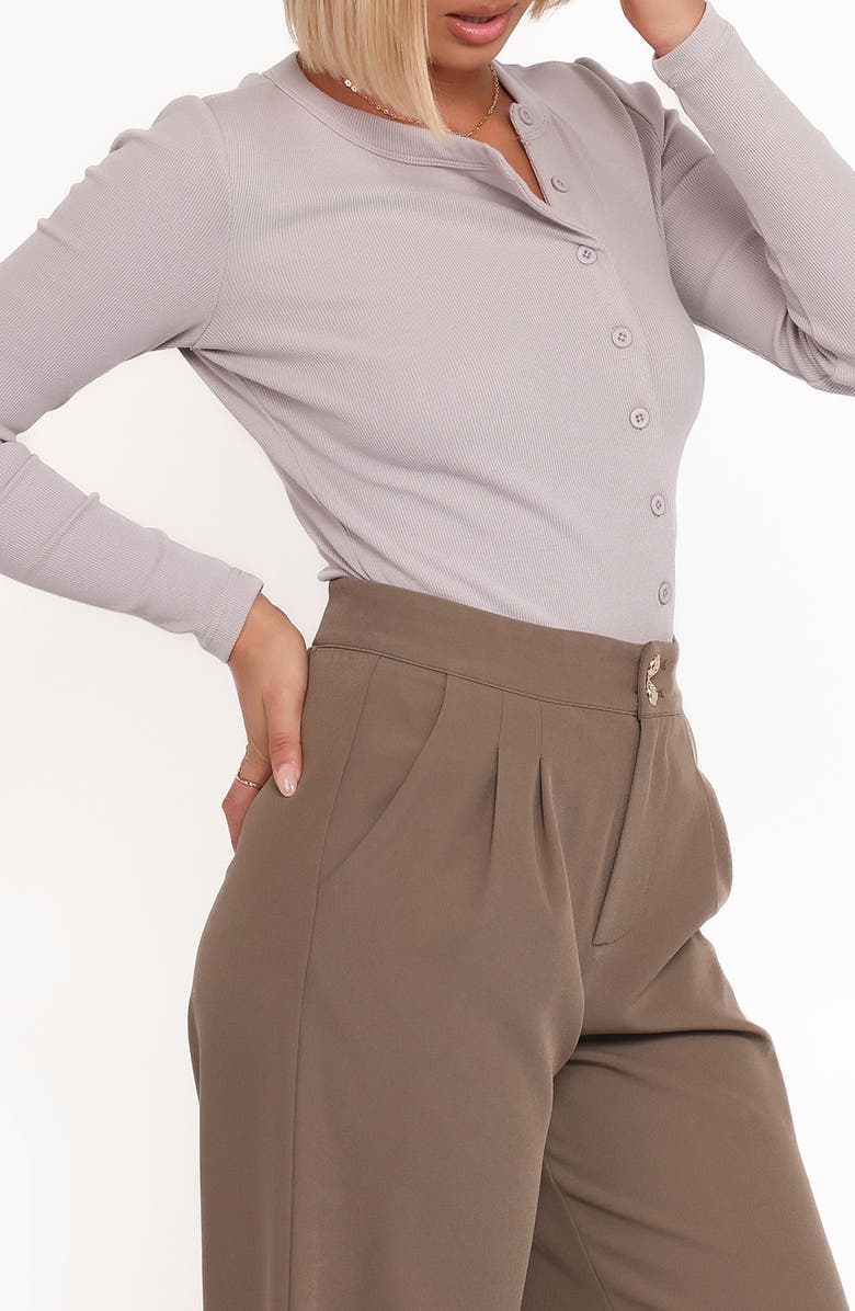 Petal & Pup Cass Long Sleeve Henley, Alternate, color, Grey