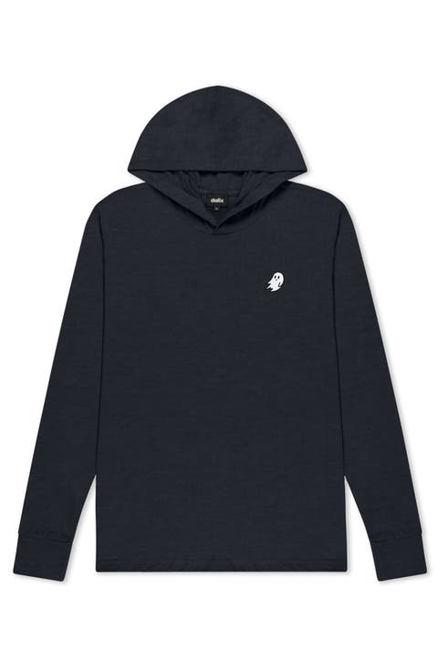 Mens Ghost Hooded Long Sleeve Jersey Tee