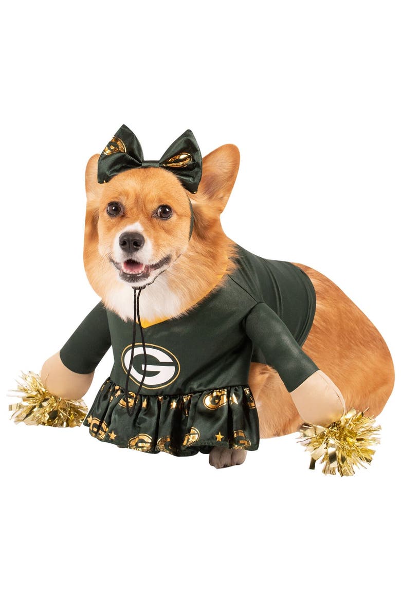 Green Bay Packers Cheer Dog Costume, Alternate, color, Green
