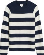 Caslon® Stripe Lightweight Mix Stitch Sweater