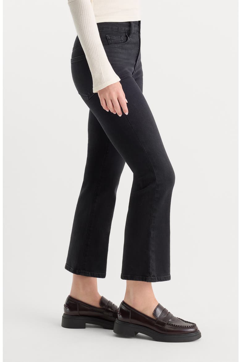 Good Legs High Waist Crop Mini Boot Jeans, Alternate, color, BLACK442